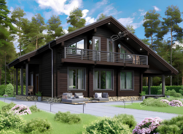 Дом из клееного бруса VZ-370